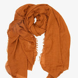 Block Colour Scarf - Ginger