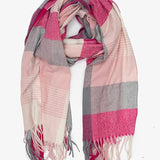 Check Scarf - Magenta & Blush
