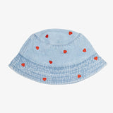 Denim Heart Bucket Hat