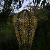 Outdoor LED Solar Lantern - Balloon / Mocha Fiore 35cm