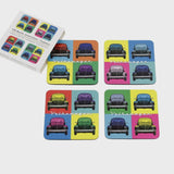 VW Beetle Coasters - Set of 4