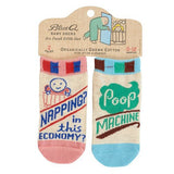 Baby Socks - Napping / Poop Machine