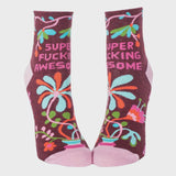 Women's Ankle Socks - Super Fucking Awesome