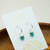 Balance Intention Hoops - Silver
