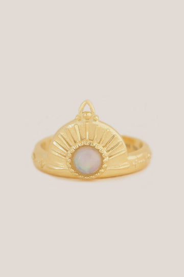 Be The Light Opal Ring - Gold