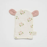 Bear Wash Glove Daisy with Blush ears