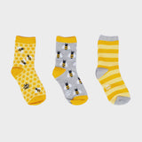 Bees Knees Kids Crew Socks Pack of 3