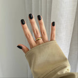 Pressing Nails - Black Extra-Short (gel)