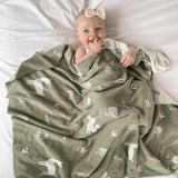 Organic Blanket - Woodlands in Thyme