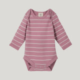 Merino Bodysuit - Blossom Stripe