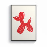 Balloon Dog - A3 Poster Framed