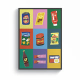 Kiwi Brands - A3 Poster Framed