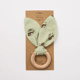 Organic Bunny Ears Teether - Meadow