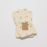 Organic Muslin Burp Cloth - Set of 2 - Daisy