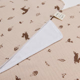 Organic Muslin Burp Cloth - Set of 2 - Woodlands