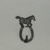 Horse & H/Shoe Hook - 13cm
