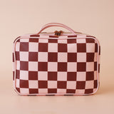 Cherry Check Cosmetic Bag