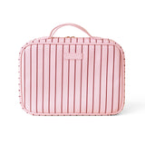 Rosé Pinstripe Cosmetic Bag