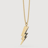 Lightning Bolt 18K Gold plated Necklace