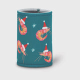 Neoprene Can Cooler - Festive Prawn