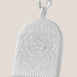 Cancer Zodiac Necklace - Silver