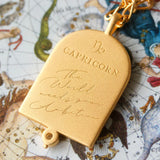 Capricorn Zodiac Necklace - Gold