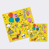 Cats Dogs Birthday Jigsaw - Card