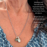 Paua & Kina Shell Pair Necklace