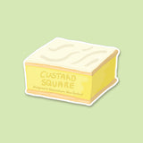 Custard Square Sticker