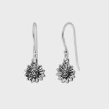 Tiny Delicate Sunflower Earrings