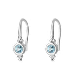 Glisten Blue Topaz Earrings