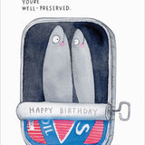 Sardines Birthday - Foil Card