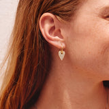 Amore Sparkle Hoops L Gold