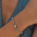 Ocean Gem Bracelet L Steel