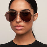 Otra Sunnies - Era - Gold/Smokey Brown