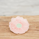 Flower Trinket Dish - Pink with Green Centre