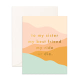 Birthday Sister Dunes Greeting Card