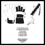 Leather Gloves & Root Lifter