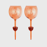The Bodie Picnic Glass - Set of 2 / Orange