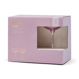 The Lou Coupe Glass - Set of 2 / Lilac