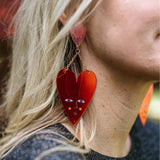 Heart Drops - Earrings