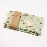 Organic Hooded Towel with Tassel Meadow