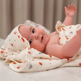 Organic Hooded Towel with Tassel - Sweet Pickings