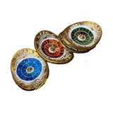 Oval Mosaic Incense Dish - 6cm