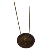 Moon & Star Round Incense Plate