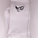 The Perch - Flower - Socks - White