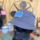 Life Is Better - Faded Black Bucket Hat (Blue Patch)