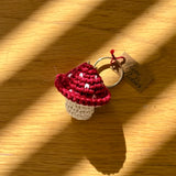 Toadstool Keychain