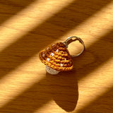 Toadstool Keychain