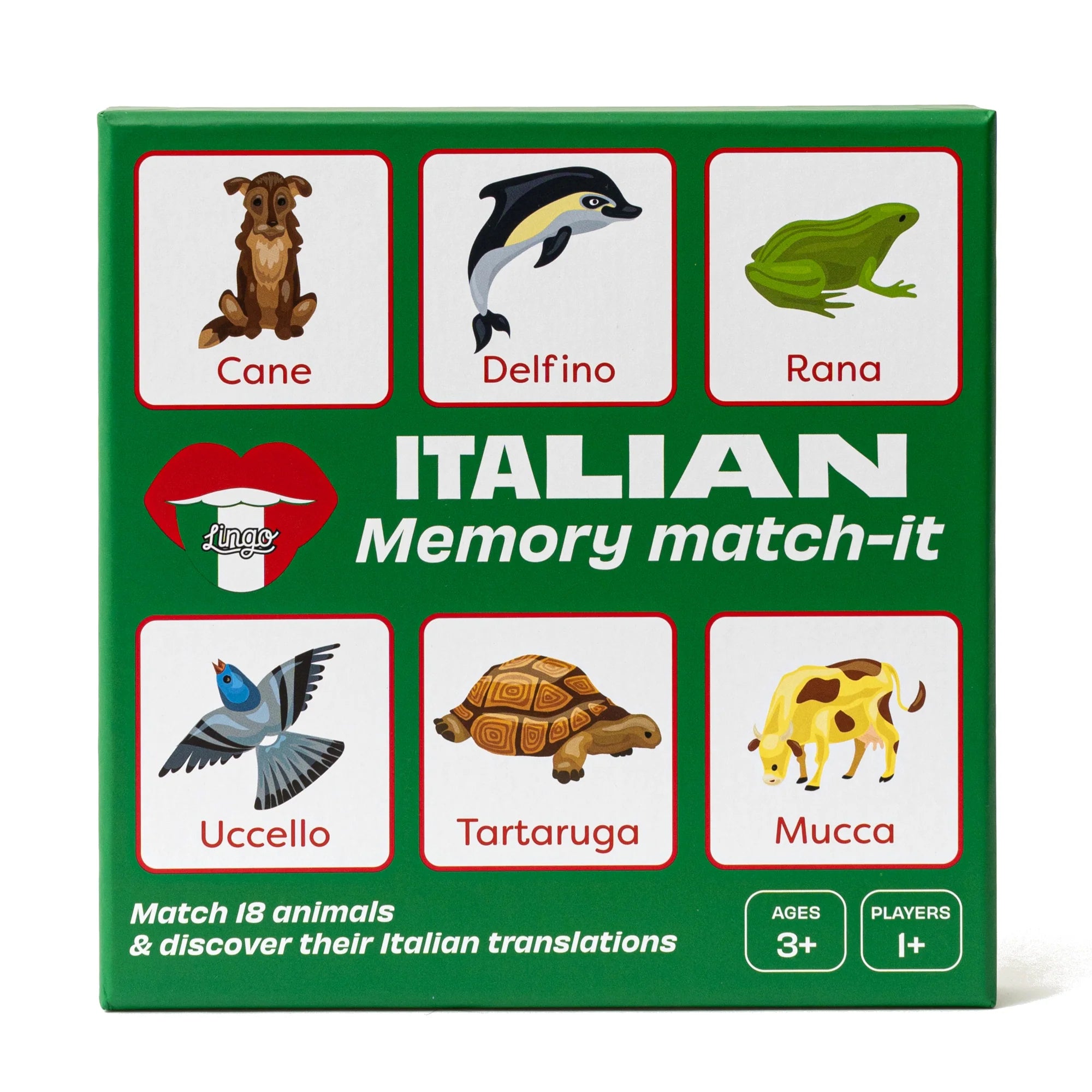 Lingo Animals Memory Match-It Game